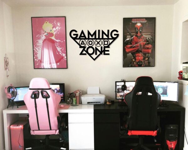 Gamer Wooden Wall Decor – Premium Laser-Carved Gaming Zone Sign - Image 3
